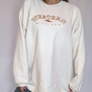 VINTAGE | 90s Western Michigan University Crewneck Pullover Sweatshirt